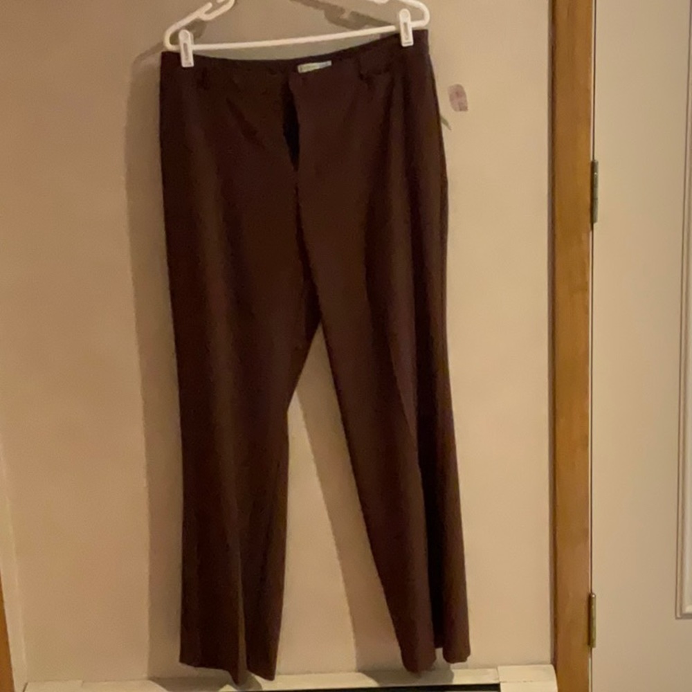Size 14 Coldwater Creek Chocolate Brown Boot Cut Pants.  New with tags